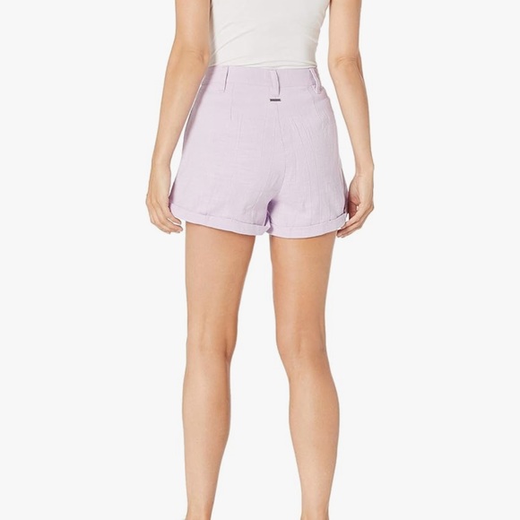 Billabong Purple High Waist Relaxed Shorts - Picture 4 of 9